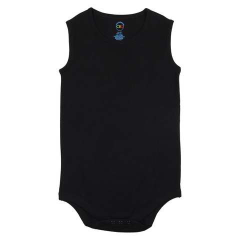Sleeveless Bodysuit Black 2T 3T 4T 5T 6T 7 8 10 CBO Baby